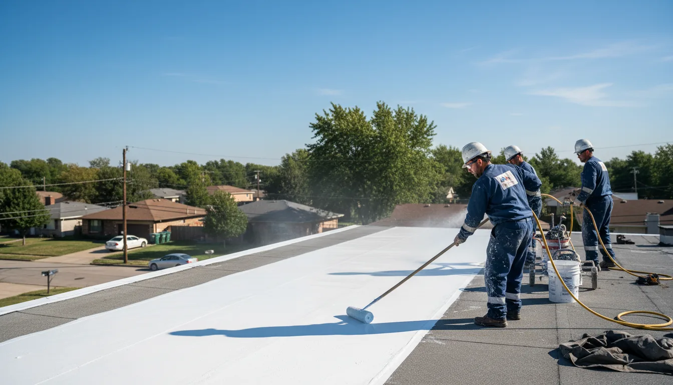Commercial roof coating in Belmont, OH near me